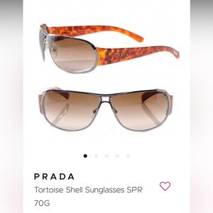 PRADA Tortoise Shell Sunglasses & Case